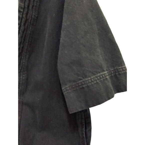 ASOS Black Denim 3/4 Sleeves Open front Cardigan Size Med - Picture 9 of 11